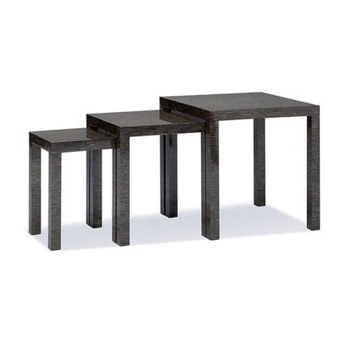 Contemporary nesting tables - GALASSIA - Giorgio Armani Casa - sea Pen Shell / square / home