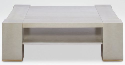 Contemporary coffee table - EGIDIO - Giorgio Armani Casa - parchment / square / home