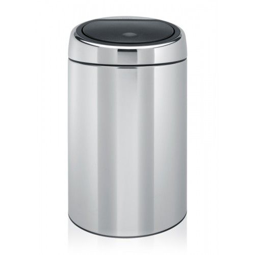Metal trash can - TOUCH BIN®-415920 - Brabantia International - touch / contemporary / single