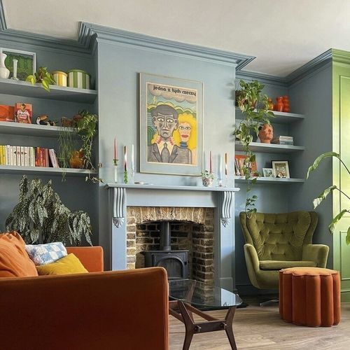 Decorative paint - SARDINE - Farrow & Ball - living room / for wall / water-based