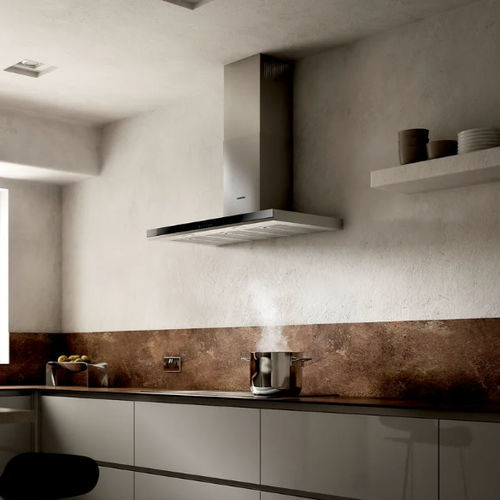 Wall-mounted range hood - LC97BHM50B - Siemens Home Appliances - home / ducted / with touchscreen
