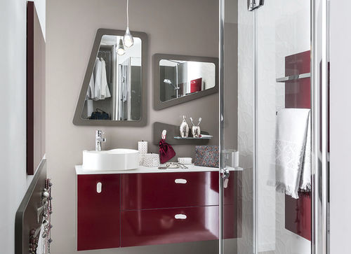 Contemporary bathroom - AMBIANCE GRAPHIQUE - Mobalpa - laminate