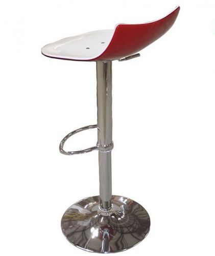 Contemporary bar stool - LIDO - Mobalpa - acrylic / chromed metal base / adjustable