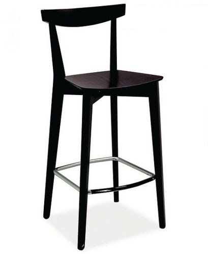 Contemporary bar chair - NATURALYS - Mobalpa - indoor / wenge / beech