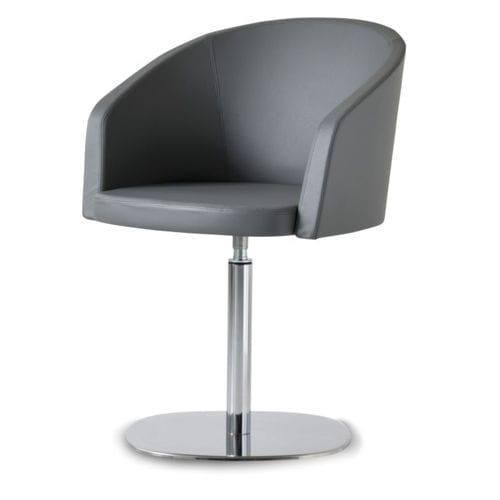 Contemporary restaurant chair - NEST - 01 - Airnova - indoor / leather / metal base