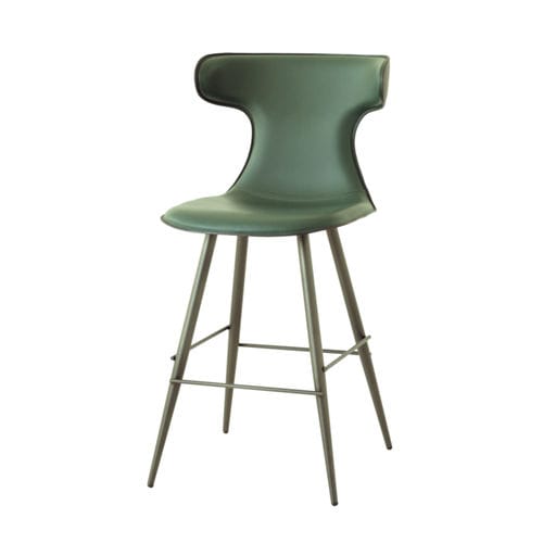 Contemporary bar chair HOLY SG Airnova leather / wooden