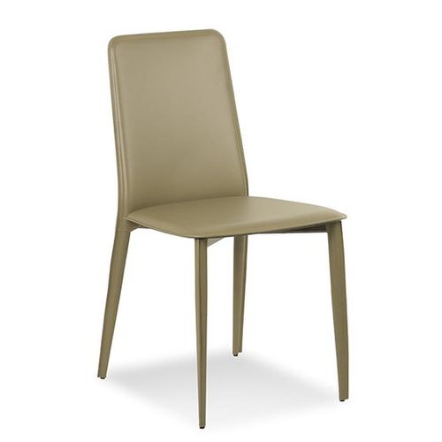Contemporary chair - ELY - Airnova - indoor / leather / upholstered