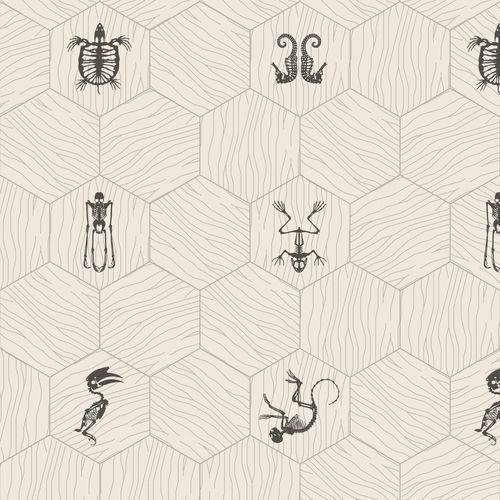 Hexagonal tile - GINGHAM SUGAR - BISAZZA - porcelain stoneware / brushed / prefinished
