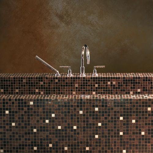 Gold mosaic tile - NEFERTITI - BISAZZA - glass / high-gloss / indoor