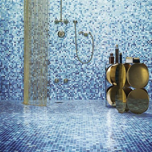 Glass mosaic tile - GLADIOLO - BISAZZA - high-gloss / indoor / outdoor
