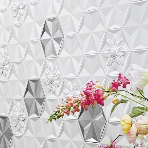 Ceramic tile - FROZEN CRYSTAL - BISAZZA - high-gloss / 3D / indoor