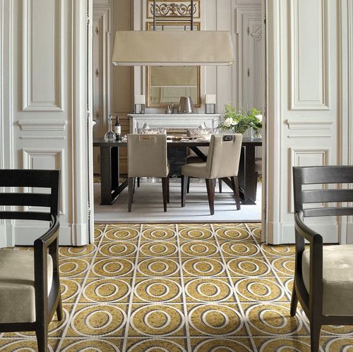 Marble mosaic tile - MONTENAPOLEONE GIALLO - BISAZZA - high-gloss / indoor / living room
