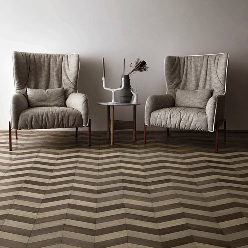 Wood tile - PROMETEO DELTA - BISAZZA - oak / prefinished / brushed