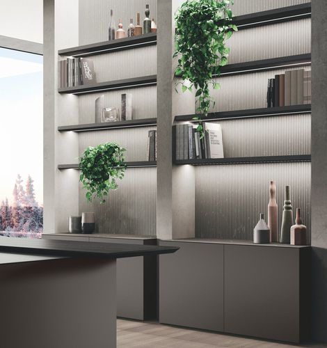 Wall-mounted shelf - VOGUE - BINOVA S.p.A. - contemporary / wooden / for kitchens