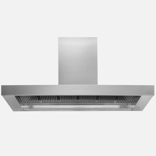 Wall-mounted range hood - ARTUSI GOURMET - Arclinea - ducted / with built-in lighting / gray