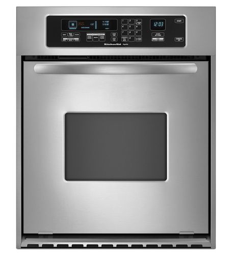 Electric oven - KEBC167VSS - KitchenAid - convection / built-in