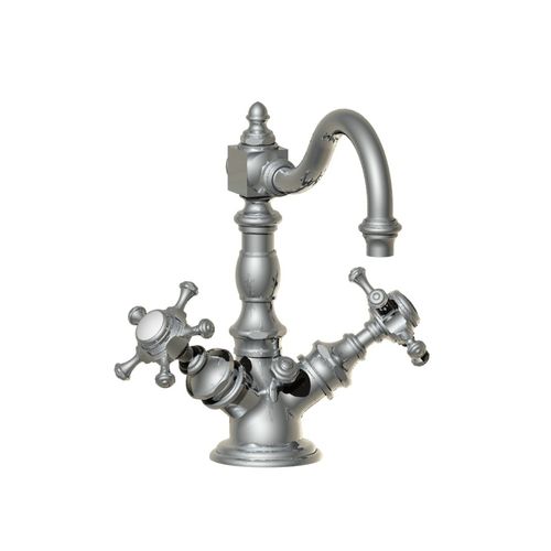 Double-handle washbasin mixer tap - 06.208 - HORUS - countertop / chromed metal / bathroom