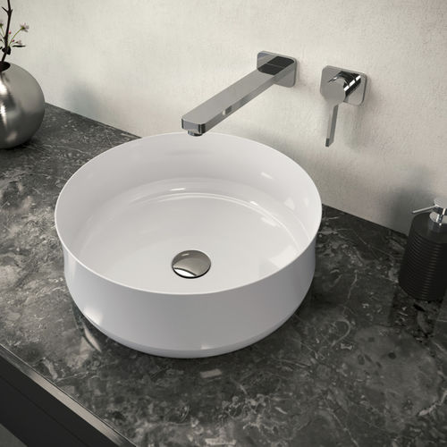 Countertop washbasin - MING - Kaldewei - enameled metal / steel / custom