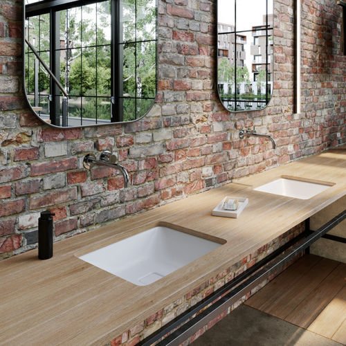 Undercounter washbasin - CONO - Kaldewei - enameled metal / steel / custom