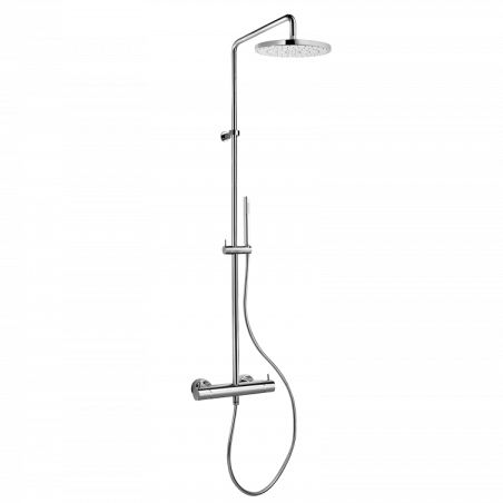 Wall-mounted shower column - 3827/0256 - MAMOLI - contemporary / with hand shower / with rail