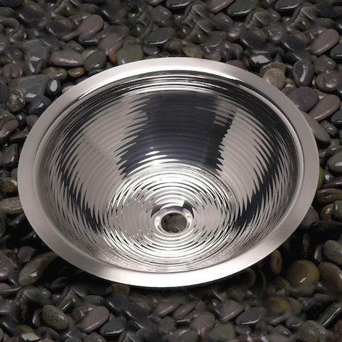Built-in washbasin - 3680 - Neo-Metro - stainless steel / round / contemporary