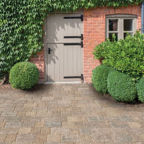 Concrete paver - WOBURN RUMBLED INFILTA - BRADSTONE - engineered stone / outdoor / drive-over