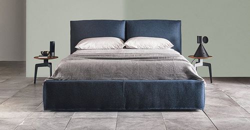 Double bed - 5500 SOAP - Vibieffe - contemporary / upholstered / with headboard