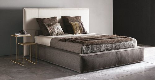 Double bed - 5800 TUBE - Vibieffe - contemporary / linen / cotton
