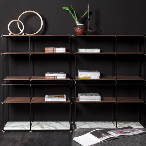 Wall-mounted bookcase - 9900_E SPIRIT - Vibieffe - modular / contemporary / metal