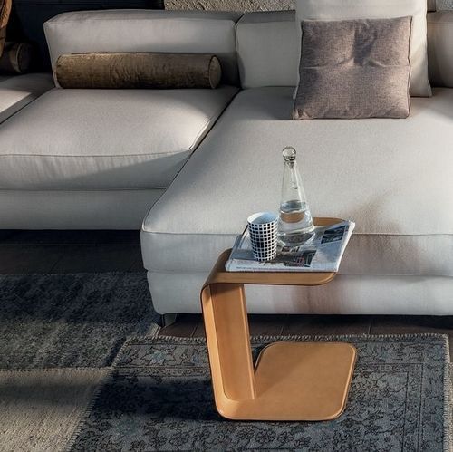 Contemporary side table - 9528_SELF - Vibieffe - metal / metal base / rectangular