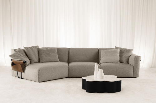 Modular sofa - 65_EVA - Vibieffe - contemporary / fabric / leather