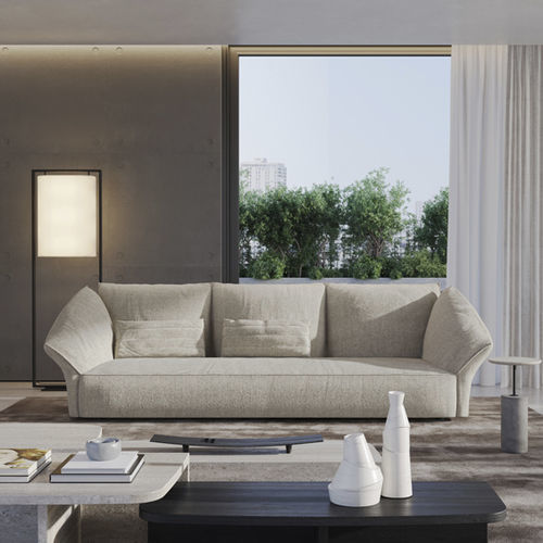 Contemporary sofa - 35_WAVES - Vibieffe - living room / fabric / leather
