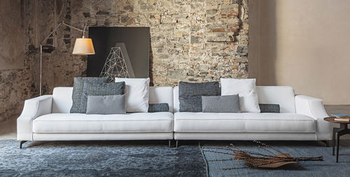 Modular sofa - 310 IDENTITY - Vibieffe - contemporary / fabric / leather