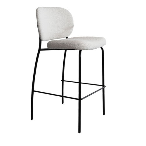 Contemporary bar chair - ELI - TONON - indoor / metal / fabric