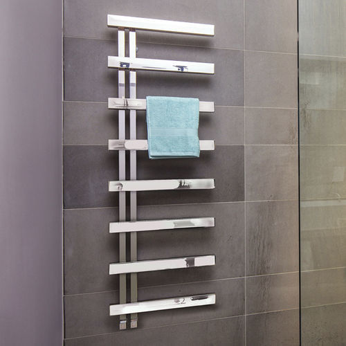 Hot water towel radiator - ALBAN  - BISQUE EXPORT - 0...500 w / contemporary / stainless steel