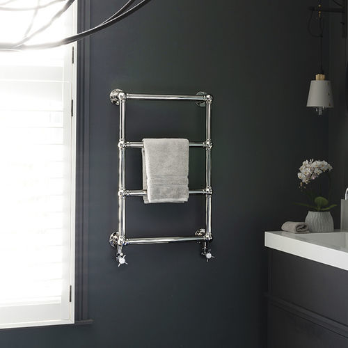 Hot water towel radiator - BUCKINGHAM - BISQUE EXPORT - 0...500 w / contemporary / chrome