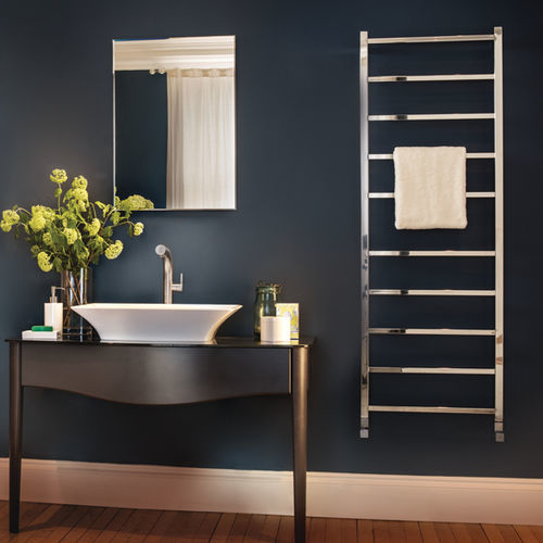 Hot water towel radiator - GIO - BISQUE EXPORT - 0...500 w / contemporary / stainless steel