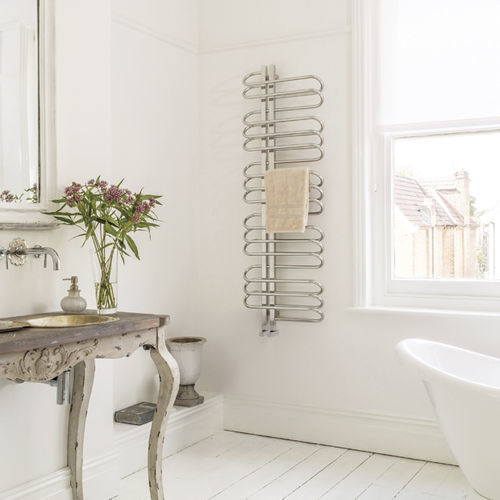 Hot water towel radiator - ORBIT  - BISQUE EXPORT - 0...500 w / 501 w...750 w / contemporary