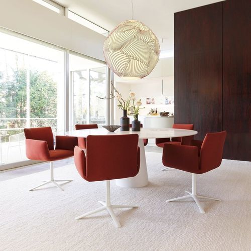 Contemporary chair - JALIS - COR - indoor / fabric / leather