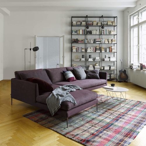Modular sofa - Pilotis - COR - contemporary / fabric / gray