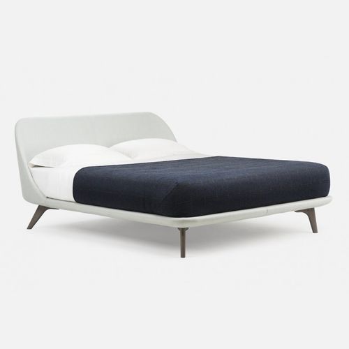 King size bed - SOLO - DE LA ESPADA - queen size / contemporary / upholstered