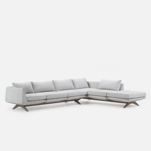 Modular sofa - HEPBURN - DE LA ESPADA - corner / contemporary / fabric