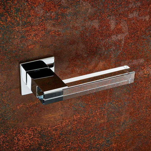 Door handle - ICE CUBE - OLIVARI - window / brass / crystal