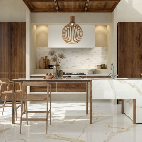 Porcelain stoneware tile - MINIATURE SCULTOREA - MARCA CORONA - polished / indoor / living room