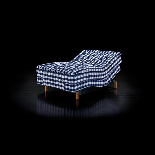 Double bed - ADJUSTABLE® - Hästens - contemporary / upholstered / reclining