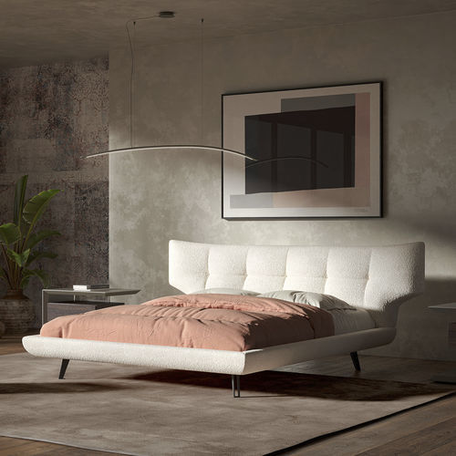 Double bed - THOMAS - Cattelan Italia - contemporary / upholstered / with headboard