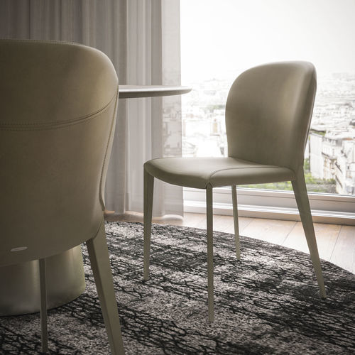 Contemporary chair - NANCY - Cattelan Italia - indoor / fabric / leather