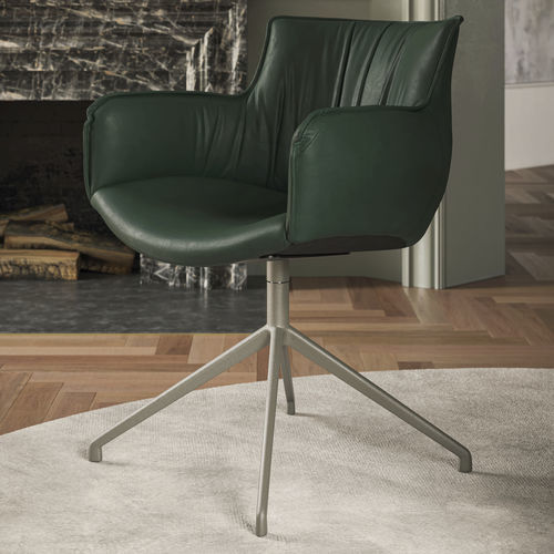 Contemporary chair - RHONDA  - Cattelan Italia - indoor / fabric / leather