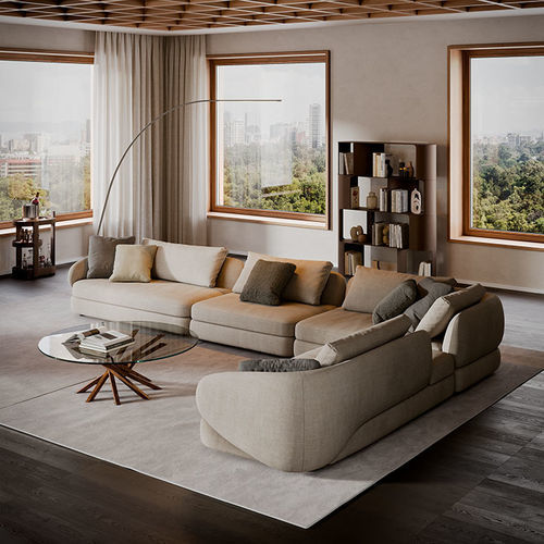 Modular sofa - CRAIG - Cattelan Italia - contemporary / fabric / wooden