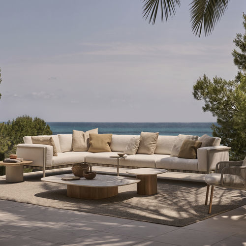 Modular sofa - NATAL ALU - Tribù - contemporary / patio / fabric